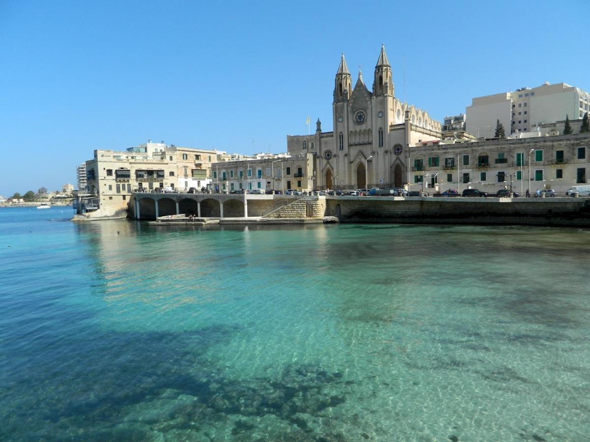 Luxury Apt W/ Side Seaviews And Pool, Top Location Sliema Exteriör bild