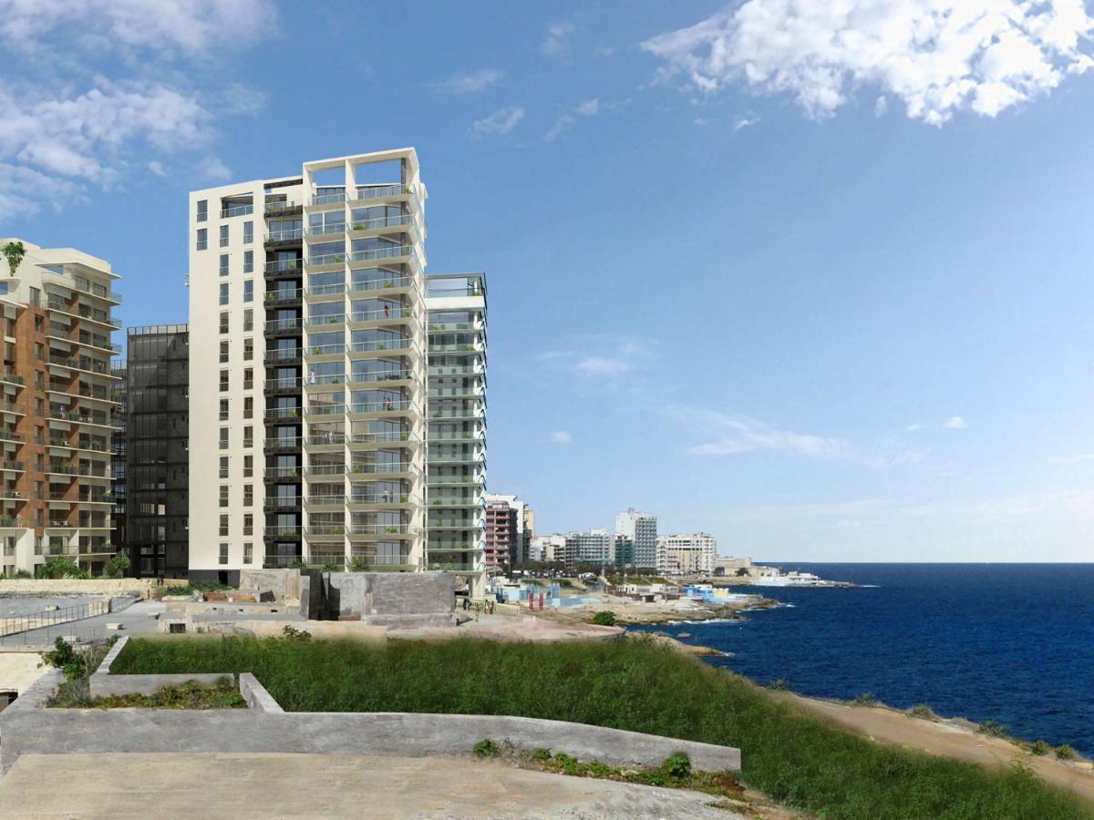 Luxury Apt W/ Side Seaviews And Pool, Top Location Sliema Exteriör bild